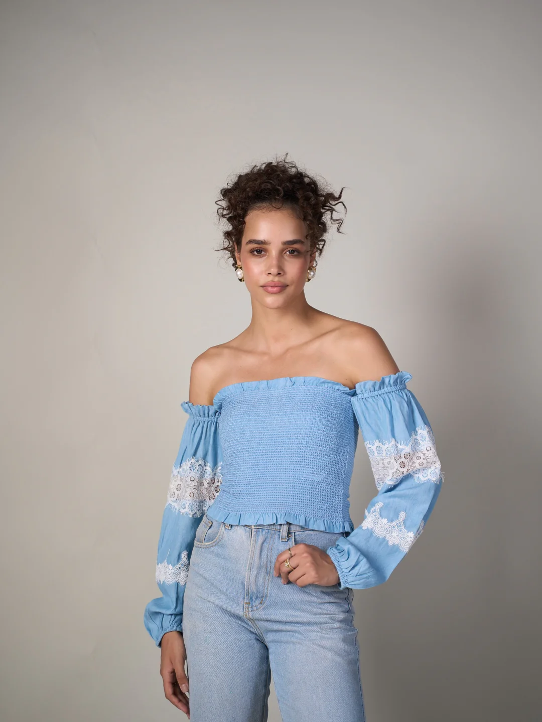 Black Bishop Sleeve Tube Top - Image 7