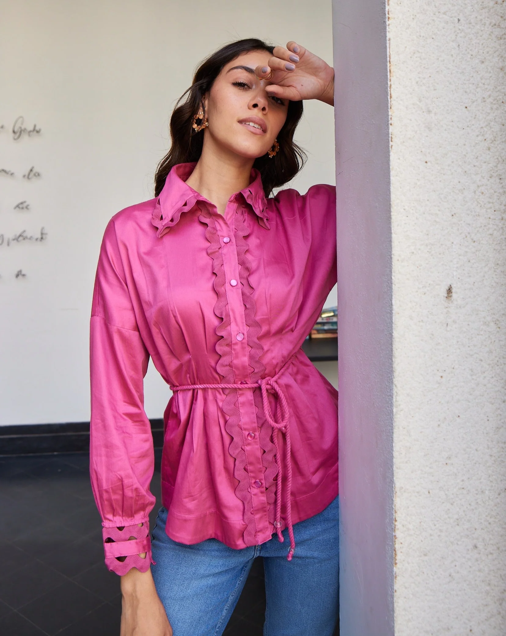 Cotton Satin Shirt - Image 6