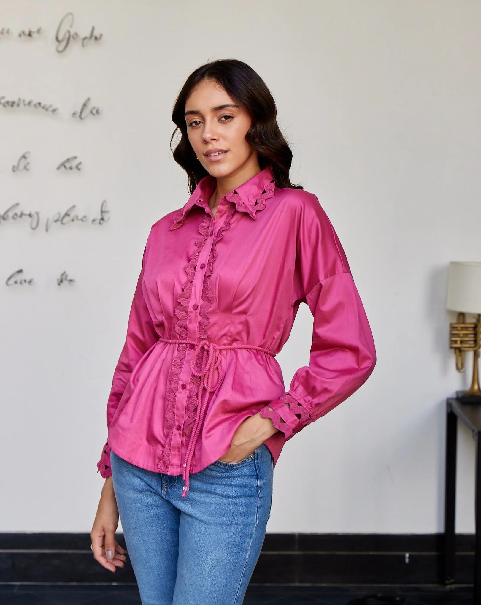 Cotton Satin Shirt - Image 7