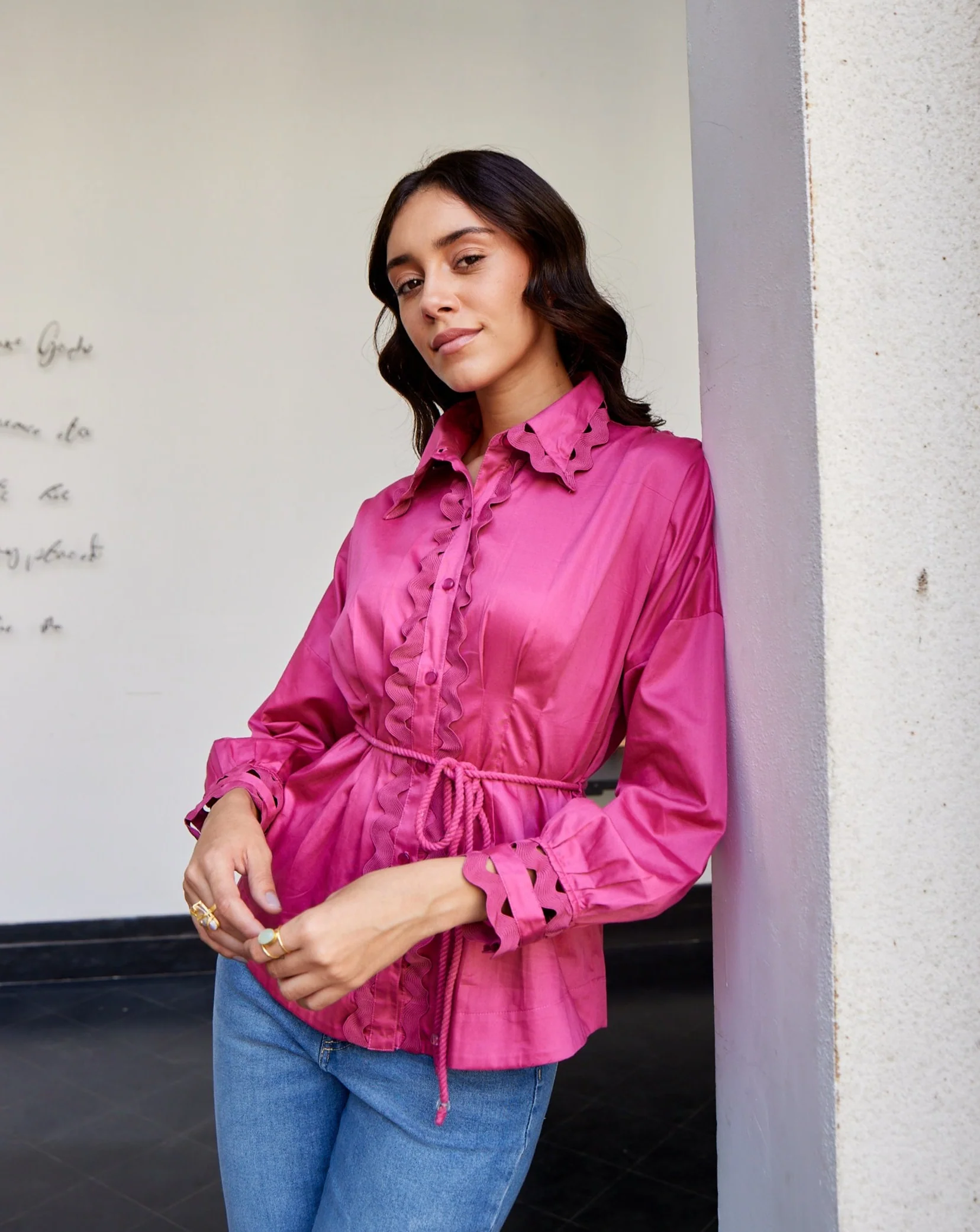 Cotton Satin Shirt - Image 8
