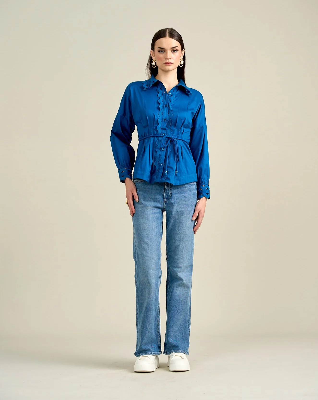 Cotton Satin Shirt - Image 14