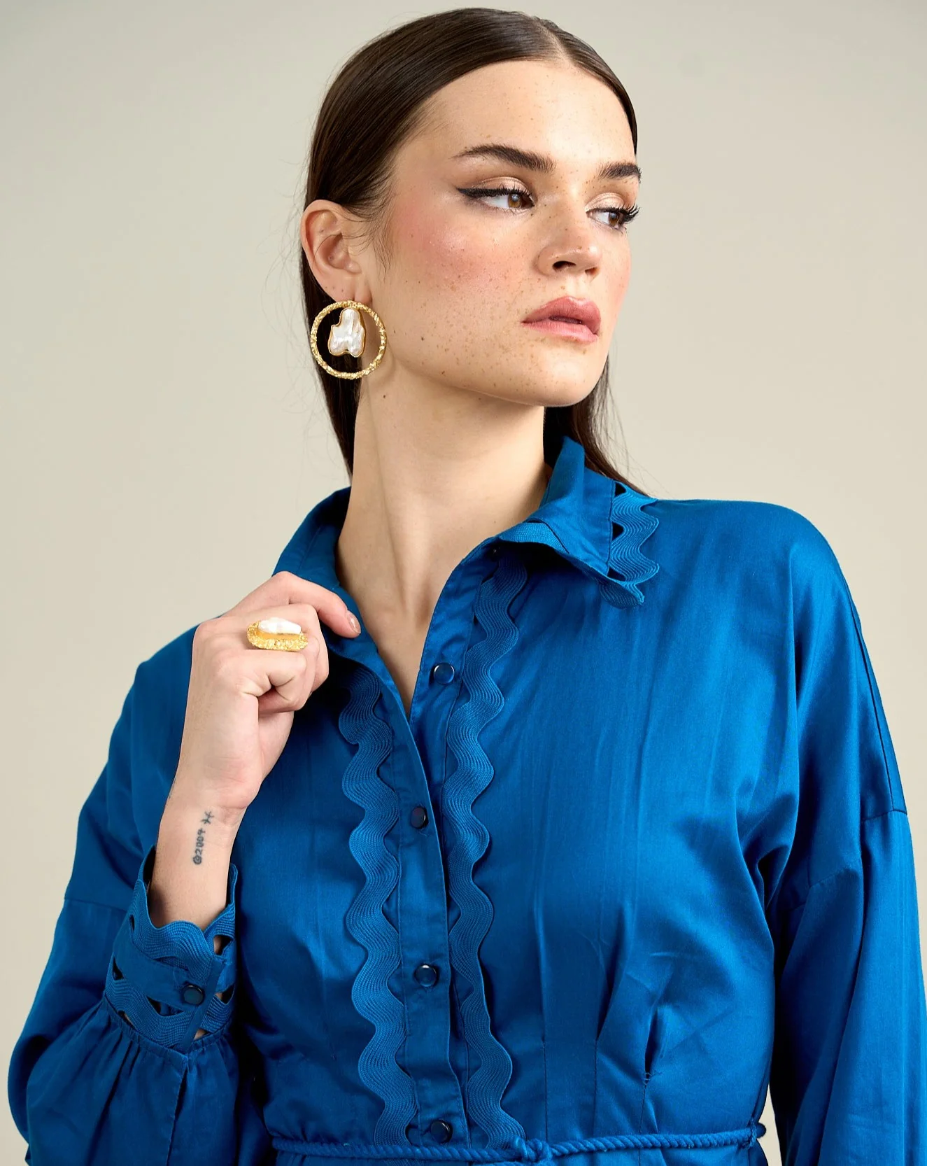 Cotton Satin Shirt - Image 24