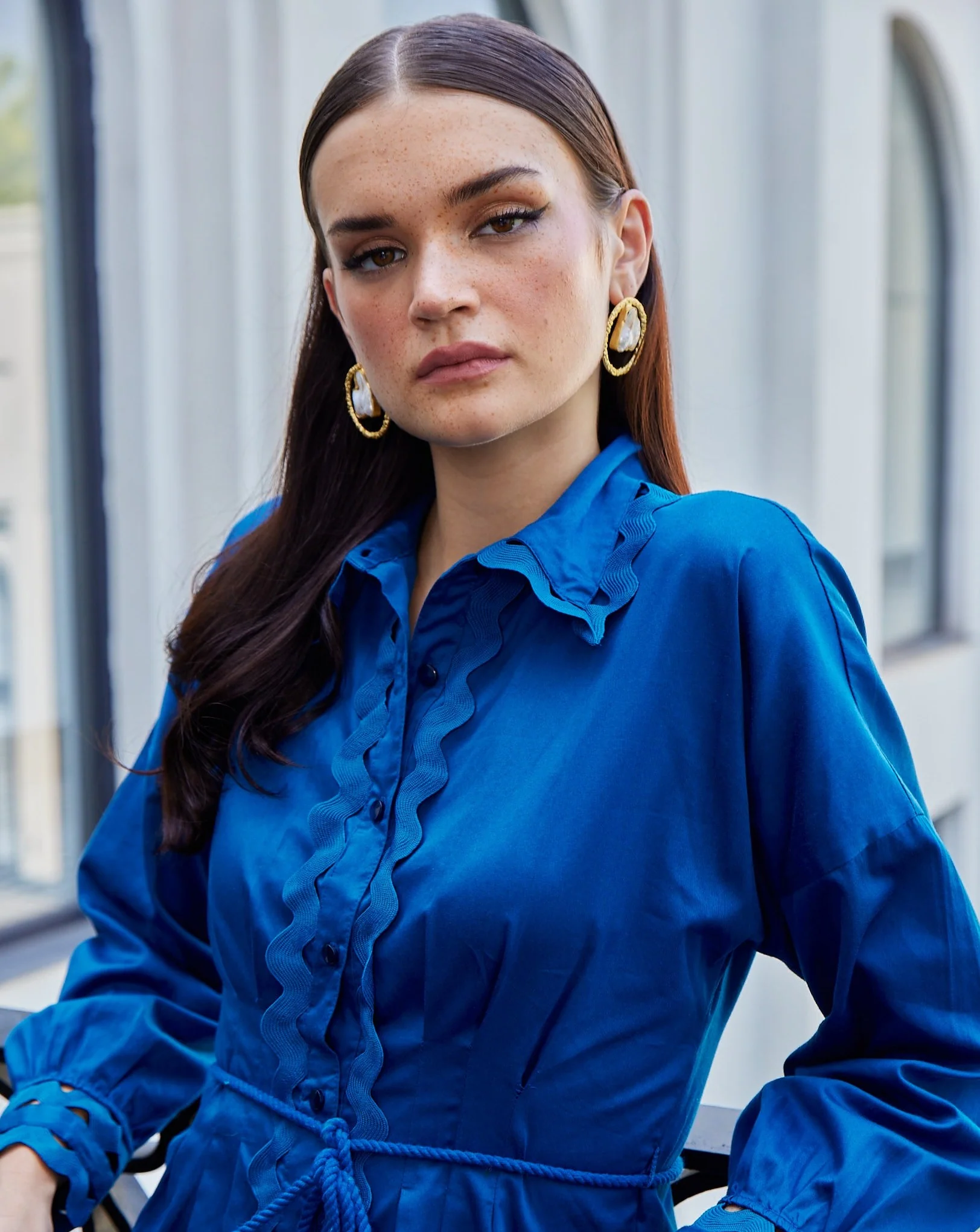 Cotton Satin Shirt - Image 18