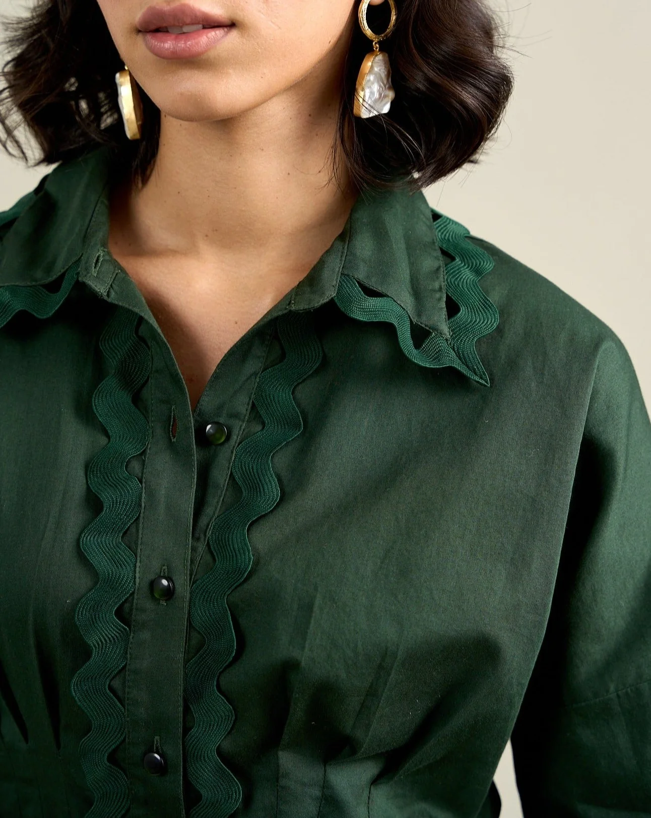 Cotton Satin Shirt - Image 30