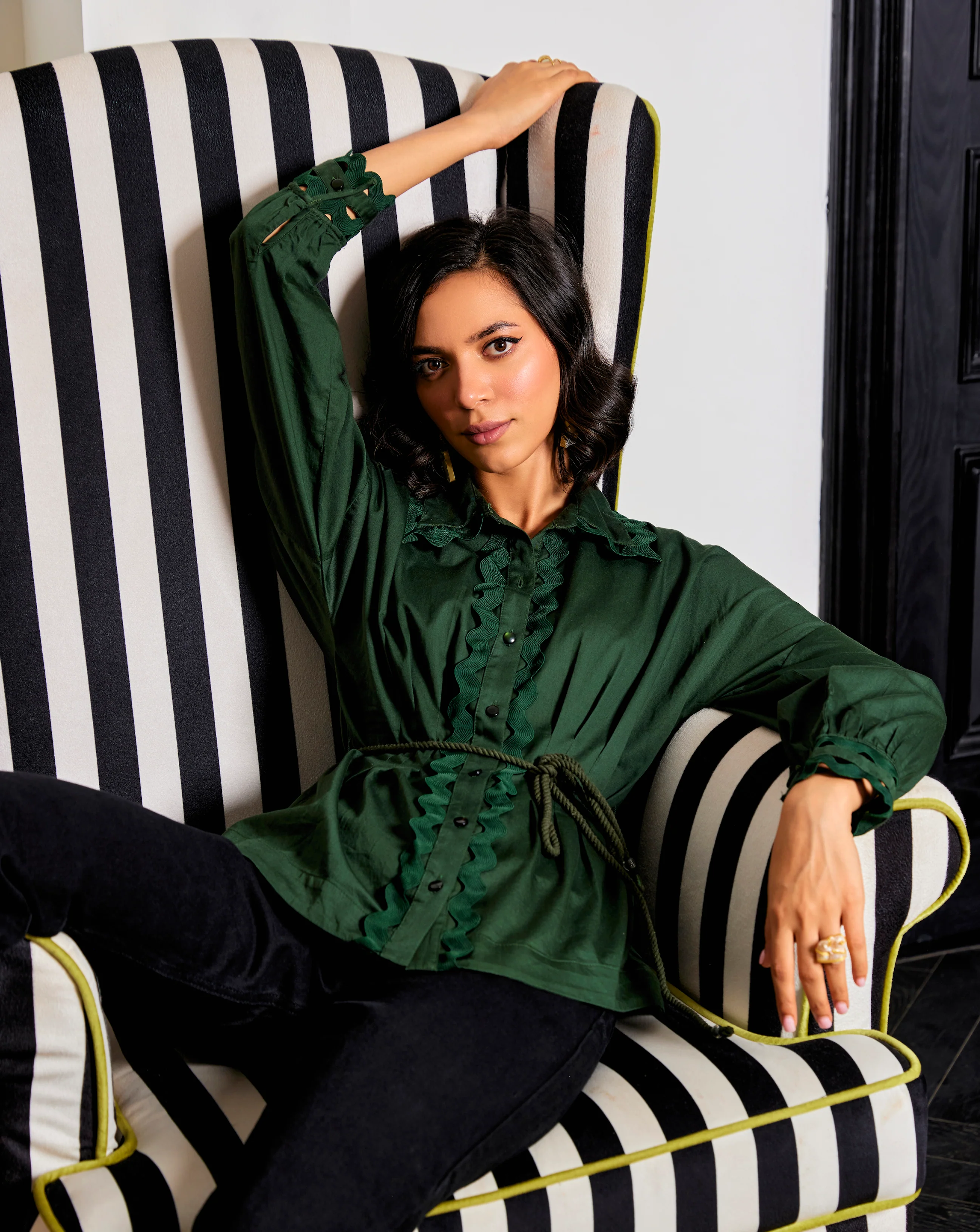 Cotton Satin Shirt - Image 29